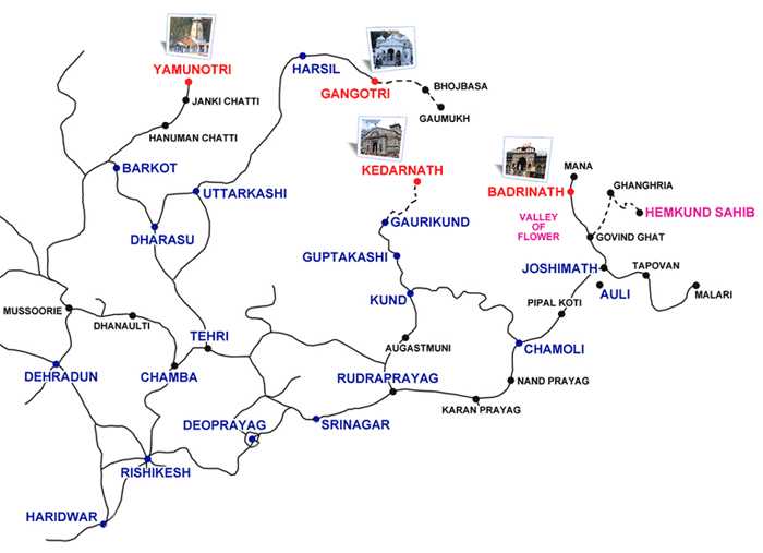 chardham-route-map